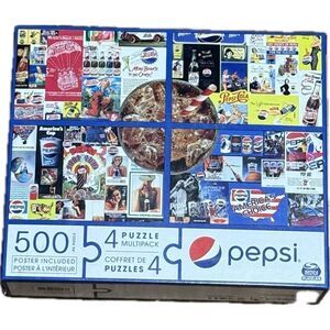 Spin master Pepsi puzzle, multi pack, including poster. New in the box.
